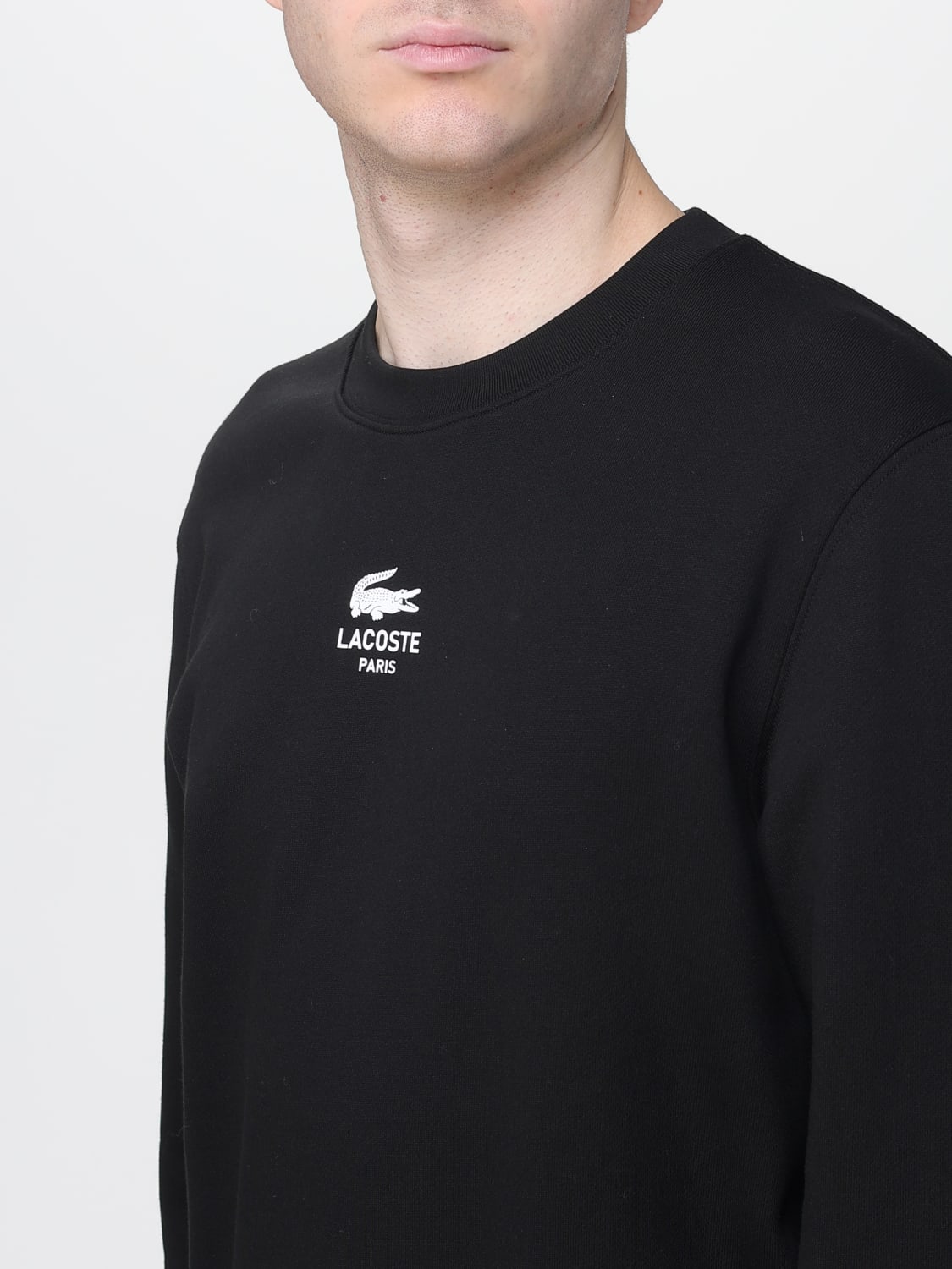 LACOSTE SWEATSHIRT: Sweatshirt men Lacoste, Black - Img 3
