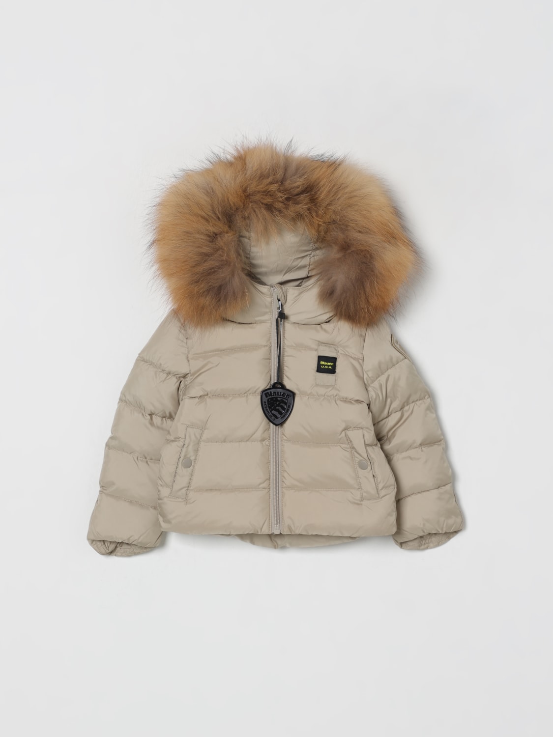 BLAUER JACKET: Jacket kids Blauer, Beige - Img 1