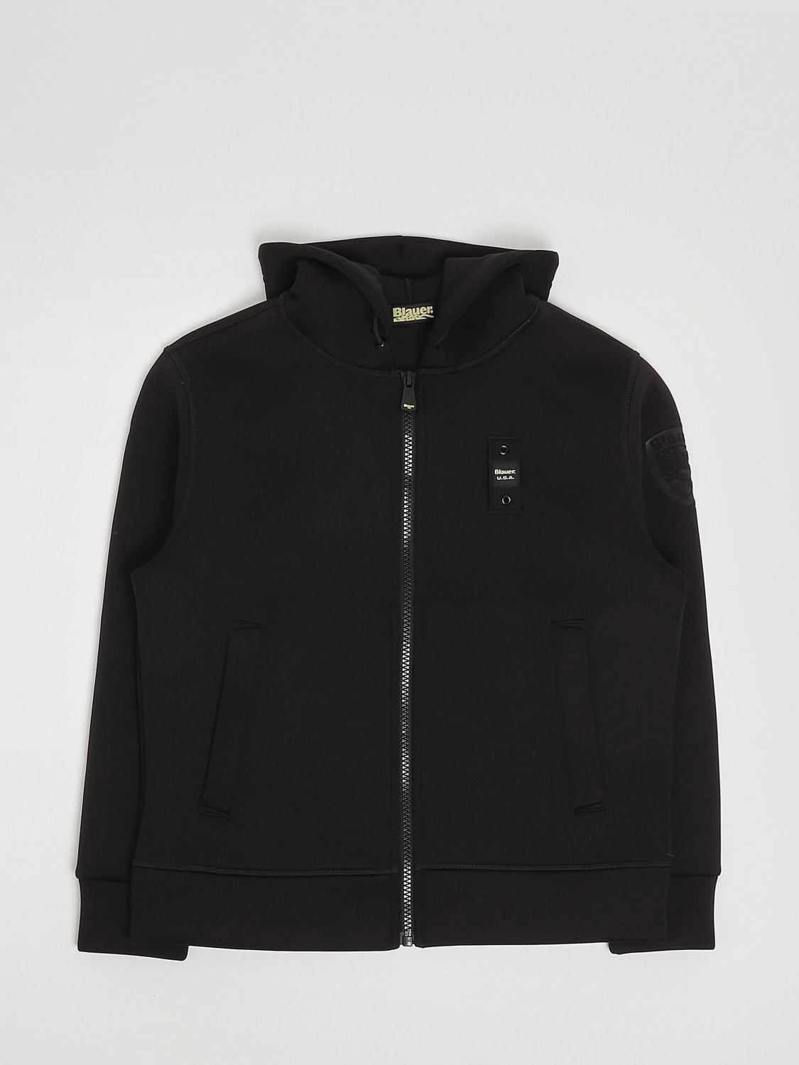 BLAUER SWEATER: Jacket kids Blauer, Black - Img 1