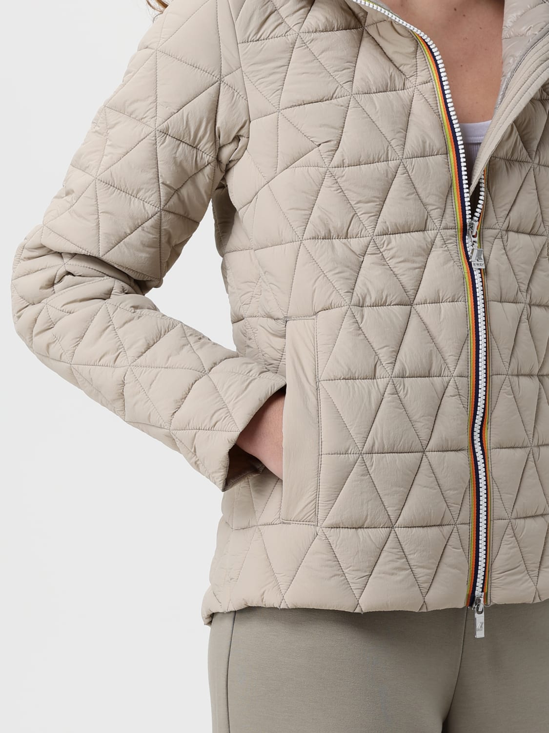 K-WAY JACKET: Jacket woman K-way, Beige - Img 4
