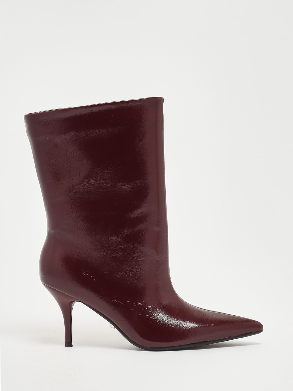 TWENTY FOURHAITCH BOOTS: Flat ankle boot woman Twenty Fourhaitch, Plum - Img 1