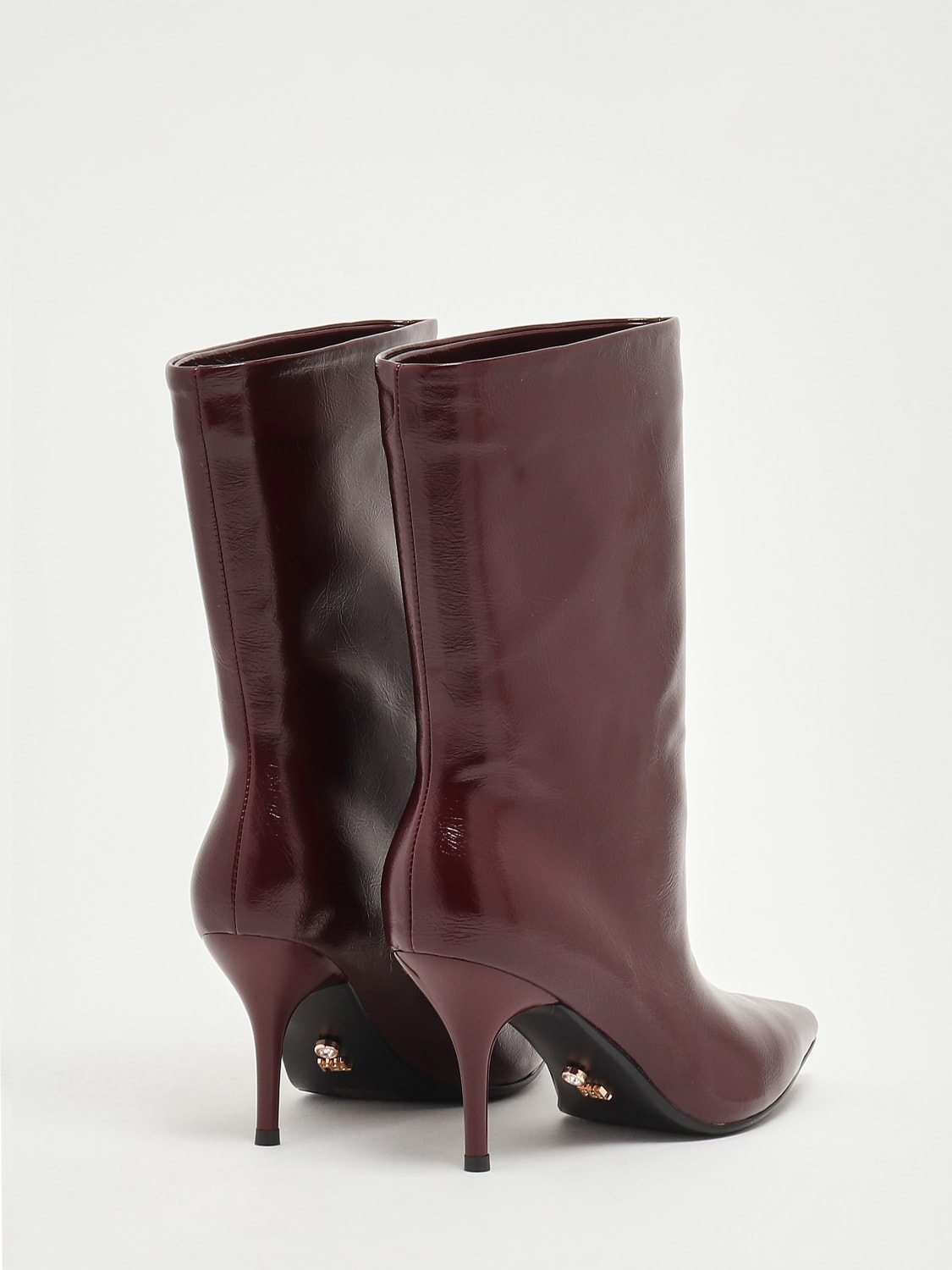 TWENTY FOURHAITCH BOOTS: Flat ankle boot woman Twenty Fourhaitch, Plum - Img 2
