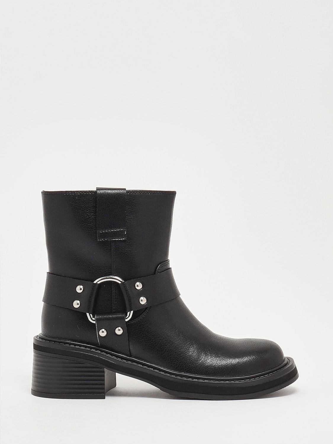 TWENTY FOURHAITCH BOOTS: Flat ankle boot woman Twenty Fourhaitch, Black - Img 1