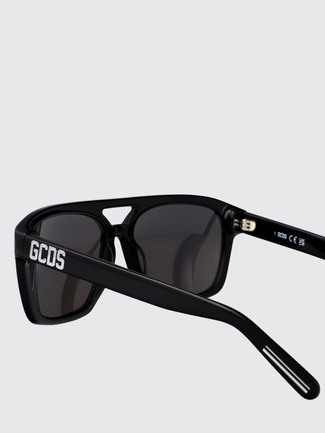 GCDS SUNGLASSES: Sunglasses men GCDS, Black - Img 4