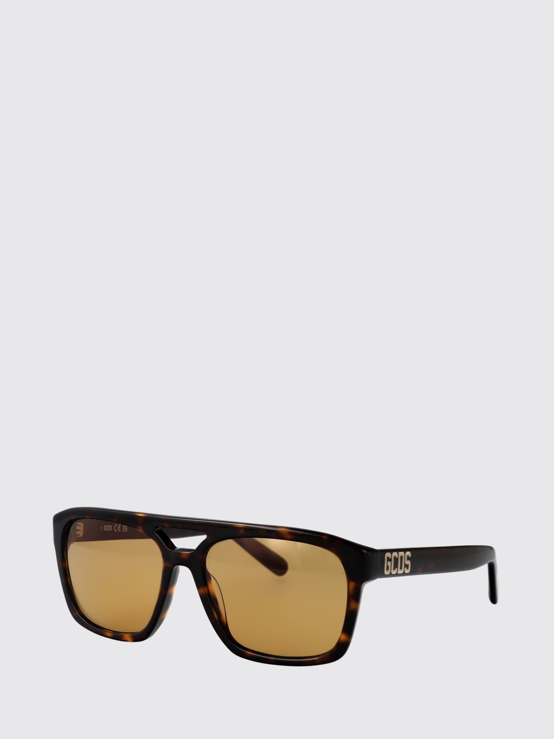 GCDS SUNGLASSES: Sunglasses men GCDS, Brown - Img 1