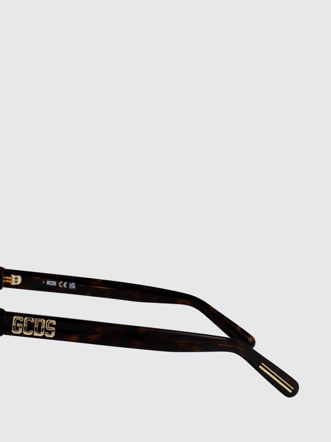 GCDS SUNGLASSES: Sunglasses men GCDS, Brown - Img 3