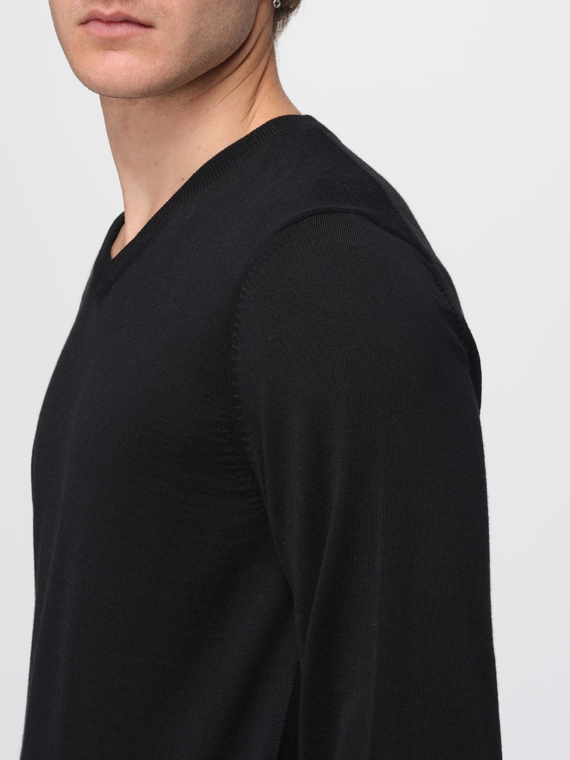 BOSS PULLOVER: Pullover herren Boss, Schwarz - Img 3