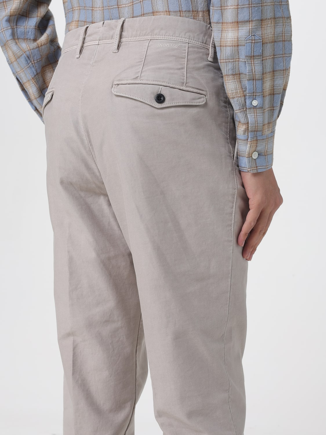 INCOTEX PANTS: Pants men Incotex, Beige - Img 3