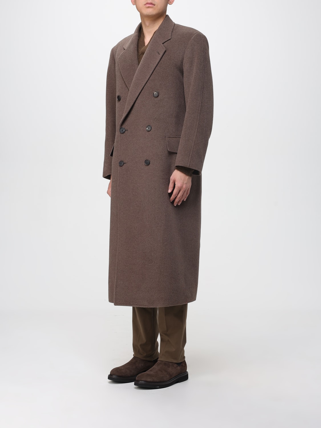 AURALEE COAT: Coat men Auralee, Brown - Img 3