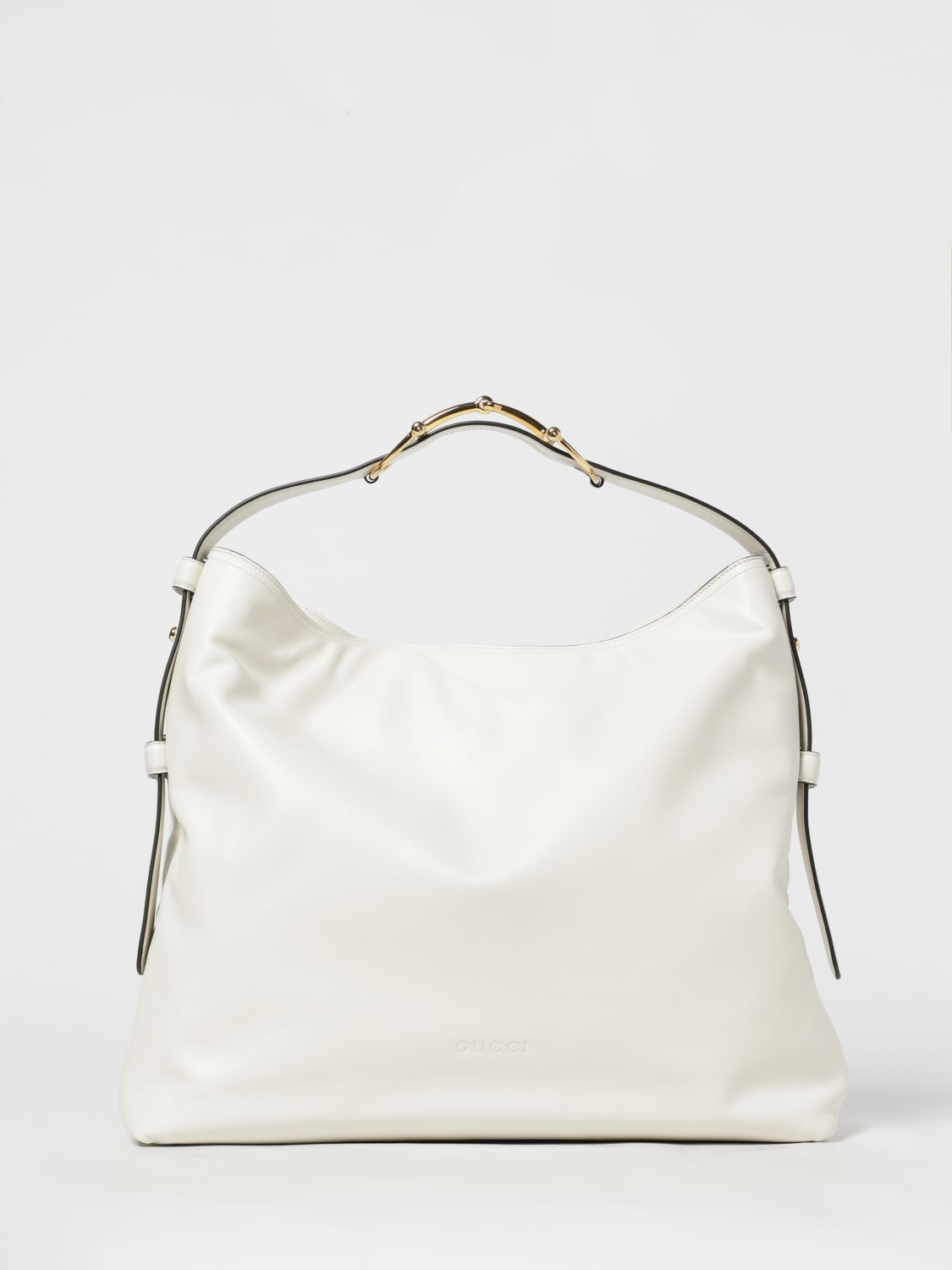 GUCCI BORSA A SPALLA: Borsa Beatrix Large Gucci in pelle , Bianco - Img 1