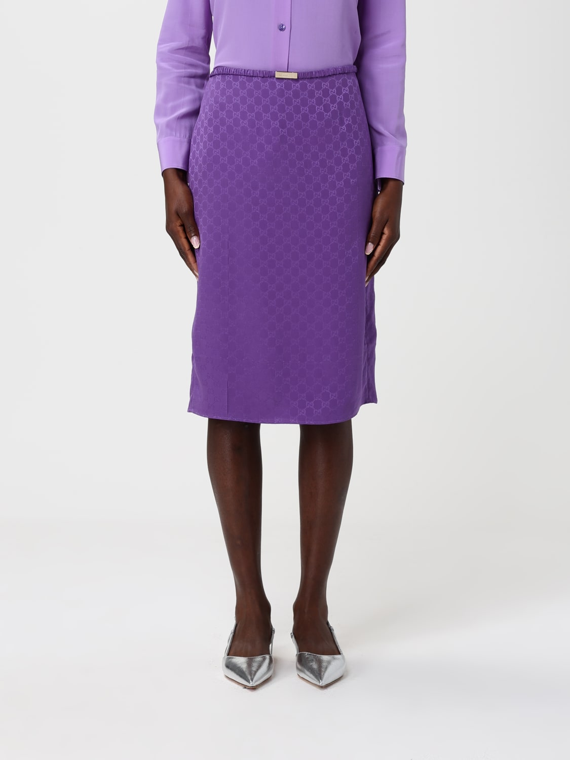 GUCCI ROCK: Rock damen Gucci, Violett - Img 1