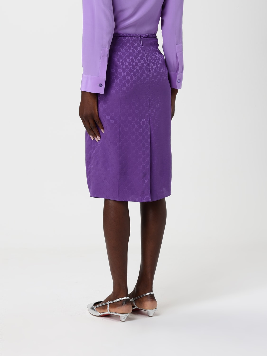 GUCCI ROCK: Rock damen Gucci, Violett - Img 3