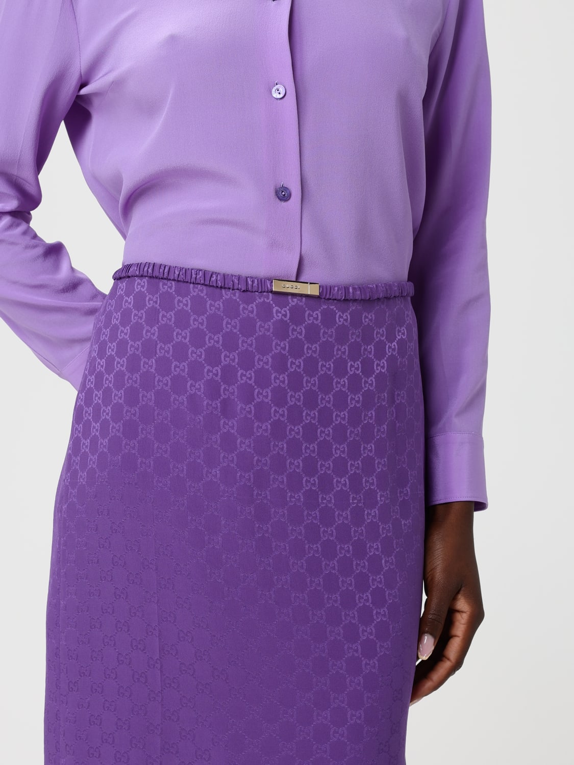 GUCCI ROCK: Rock damen Gucci, Violett - Img 5