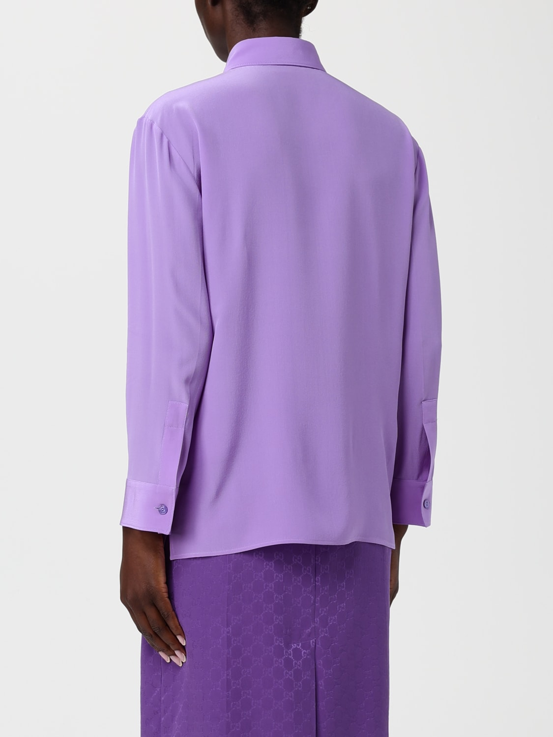 GUCCI HEMDBLUSE: Rock damen Gucci, Violett - Img 3