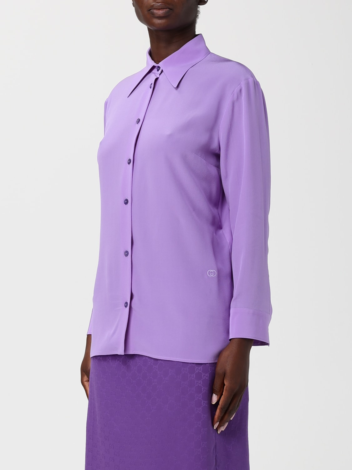 GUCCI HEMDBLUSE: Rock damen Gucci, Violett - Img 4