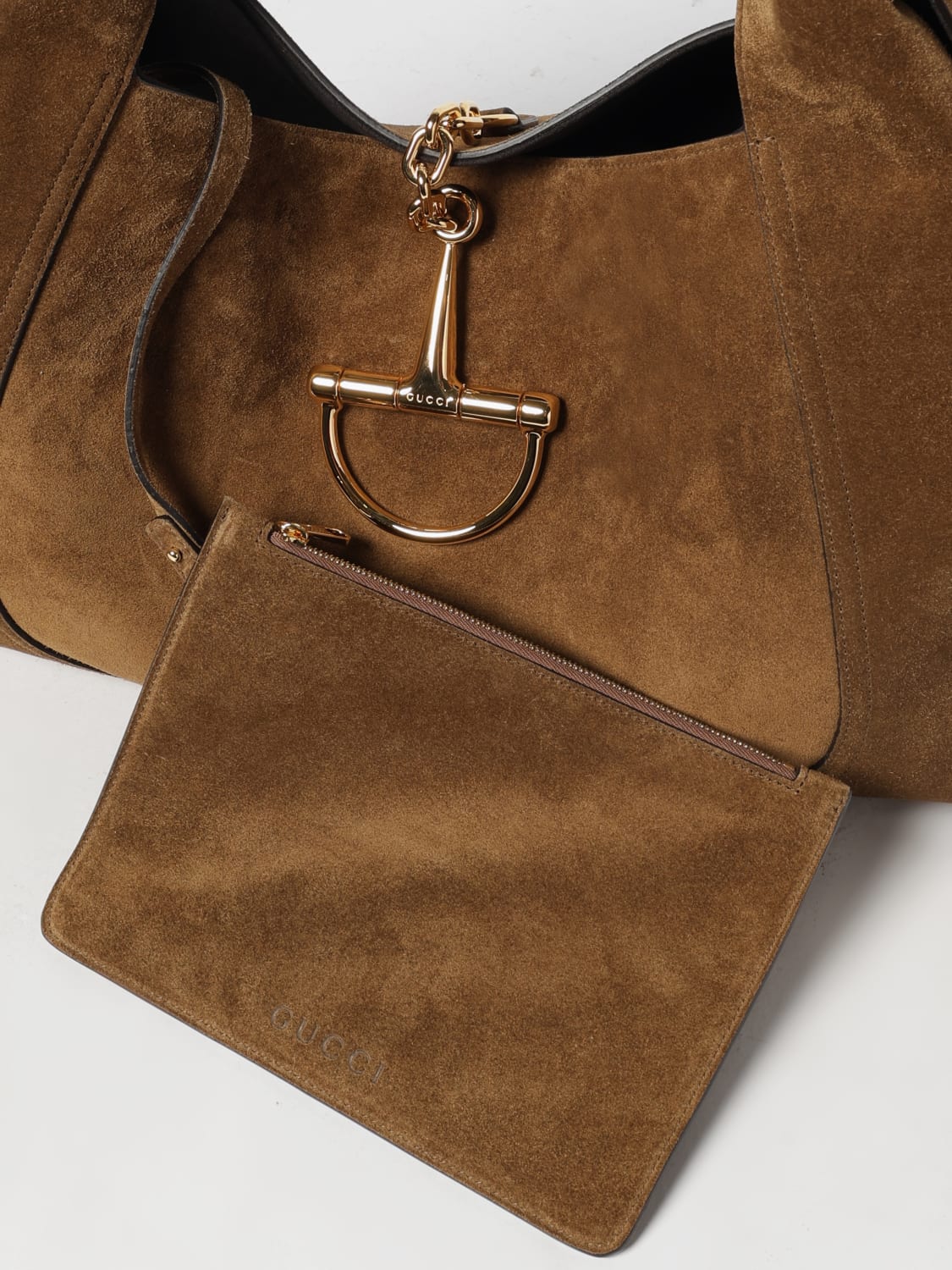 GUCCI BOLSO DE HOMBRO: Bolso de hombro mujer Gucci, Marrón - Img 4