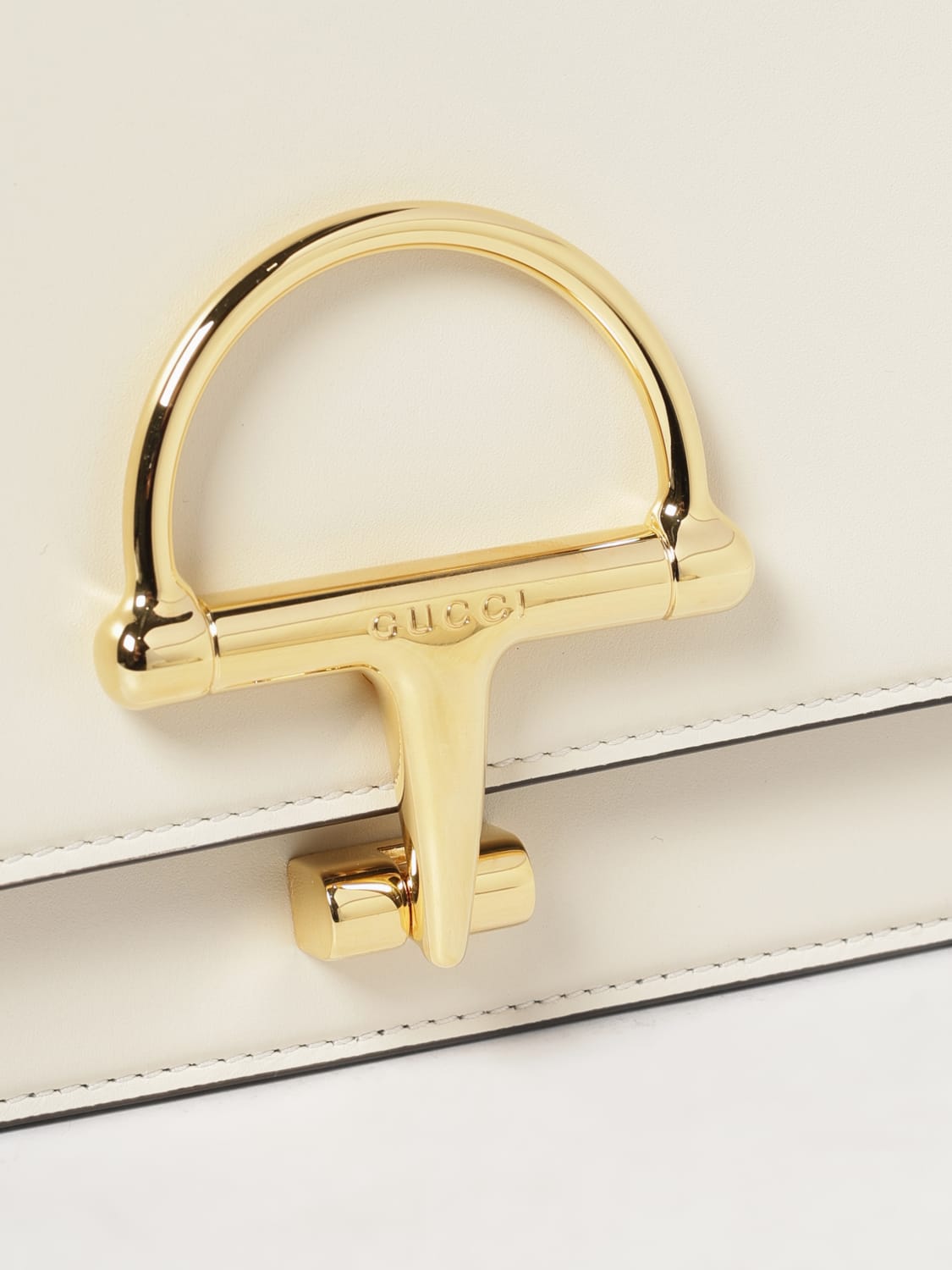 GUCCI MINI BAG: Shoulder bag woman Gucci, White - Img 5