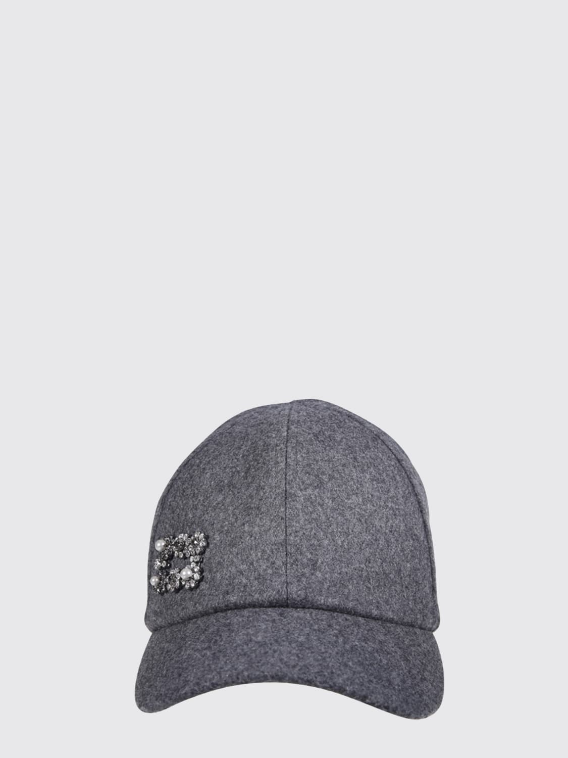 ROGER VIVIER SOMBRERO: Sombrero mujer Roger Vivier, Gris - Img 2