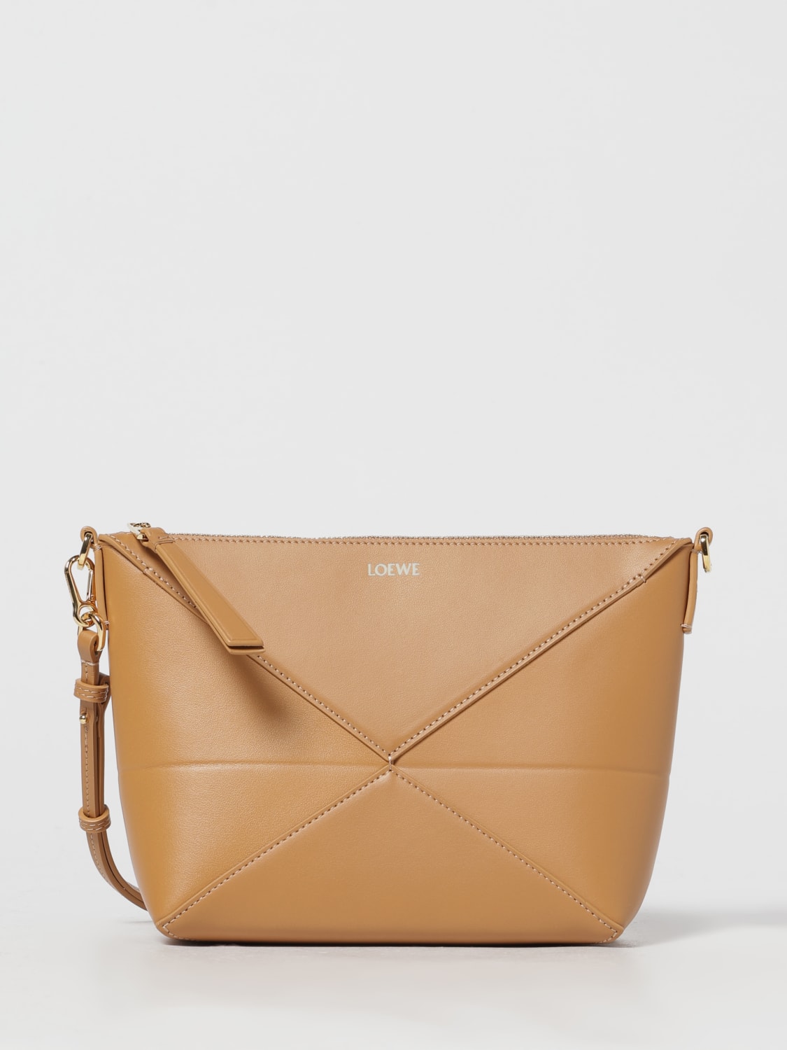 LOEWE UMHÄNGETASCHE: Geldbörse damen Loewe, Beige - Img 1