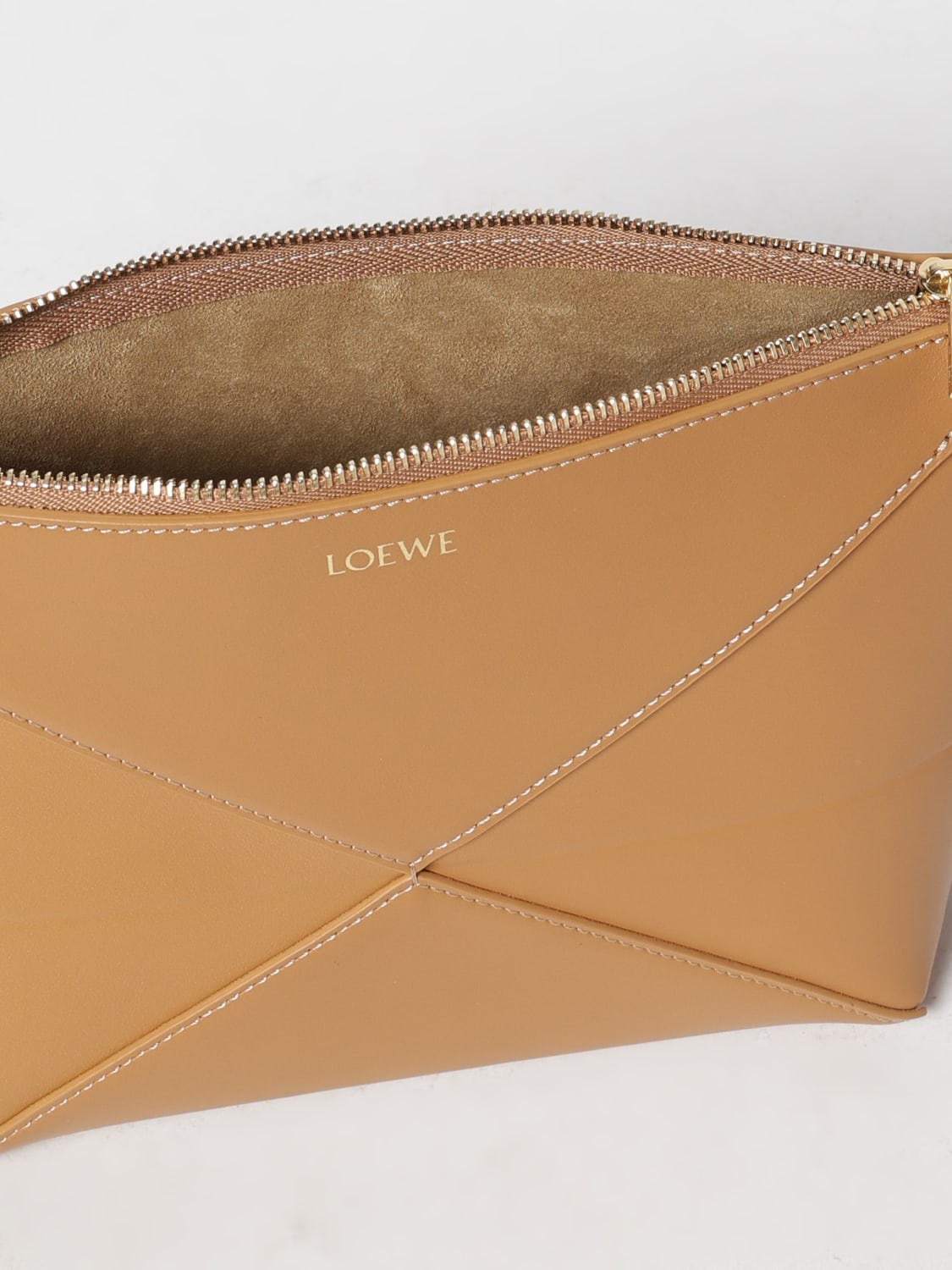 LOEWE UMHÄNGETASCHE: Geldbörse damen Loewe, Beige - Img 5
