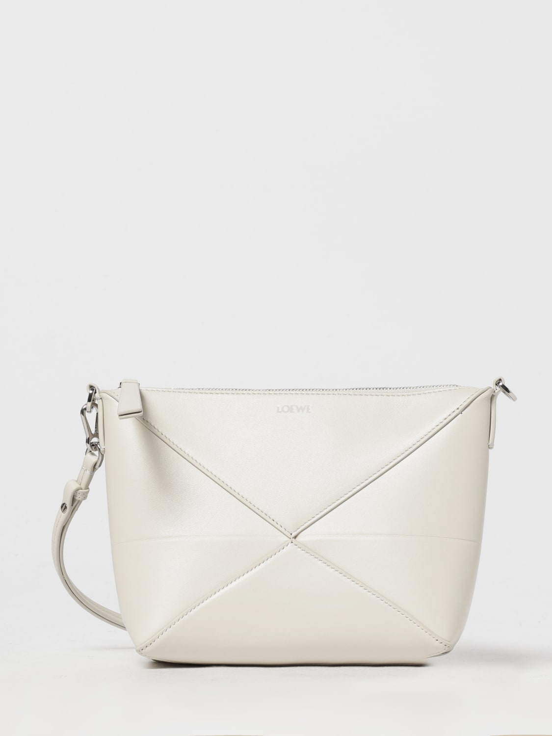 LOEWE CROSSBODY BAG: Wallet woman Loewe, Cream - Img 1