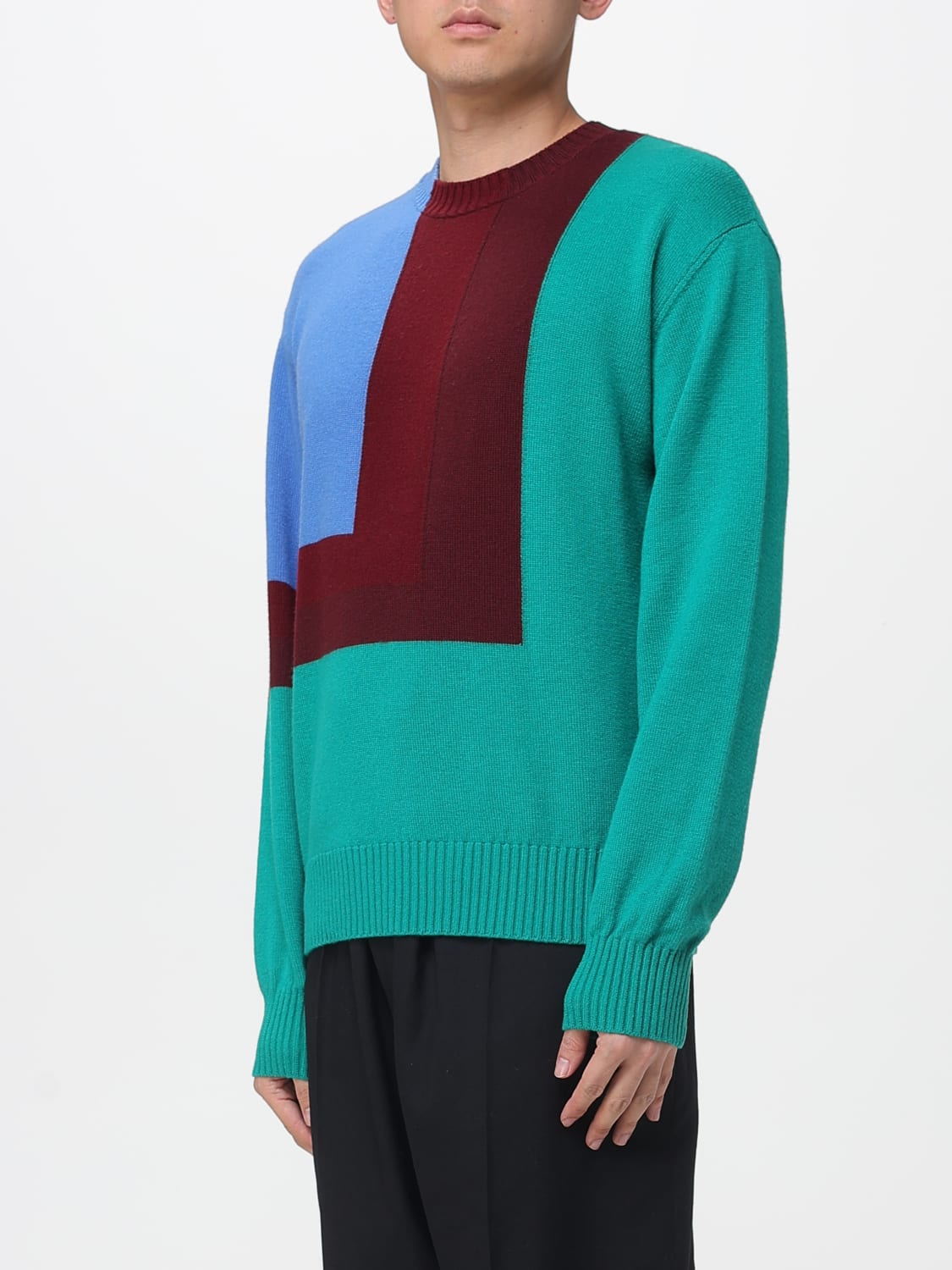 LOEWE PULLOVER: Pullover herren Loewe, Burgunderrot - Img 4