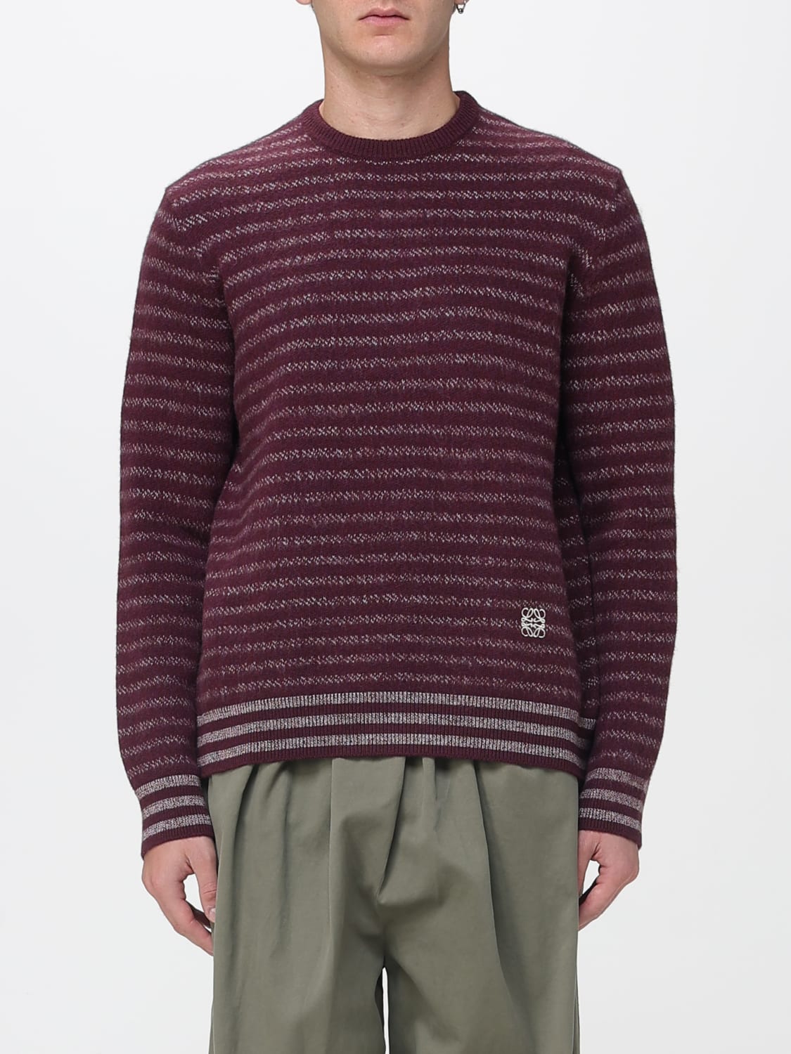 LOEWE SWEATER: Sweater men Loewe, Burgundy - Img 1