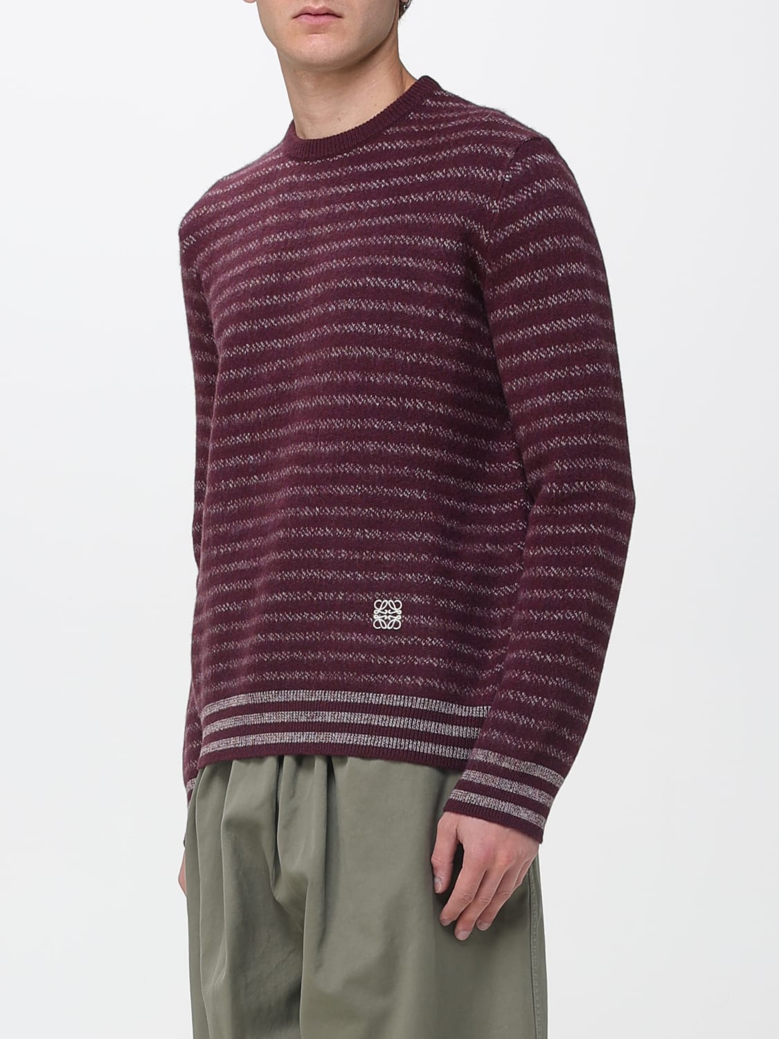 LOEWE SWEATER: Sweater men Loewe, Burgundy - Img 4