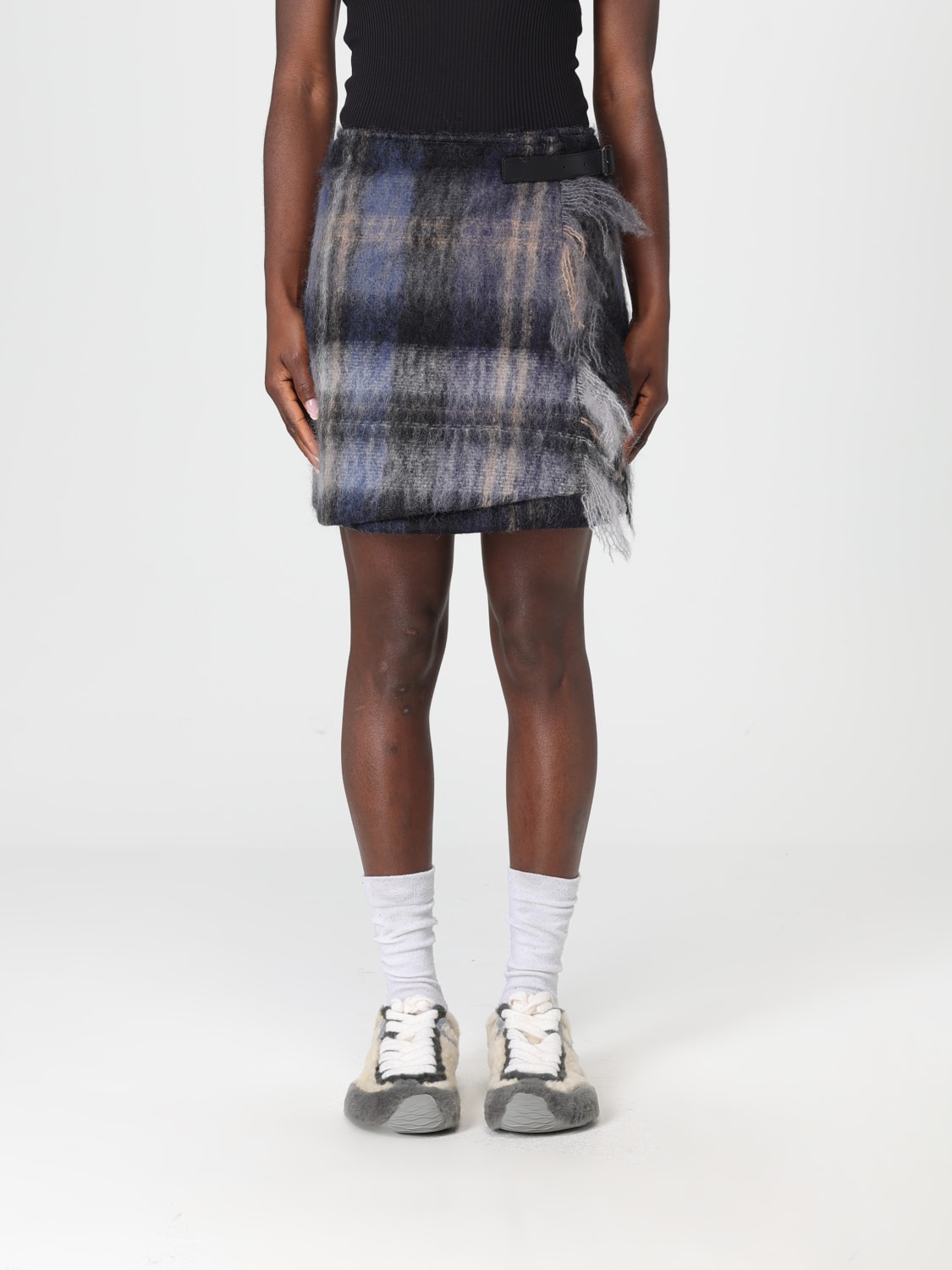 LOEWE FALDA: Falda mujer Loewe, Azul Oscuro - Img 1