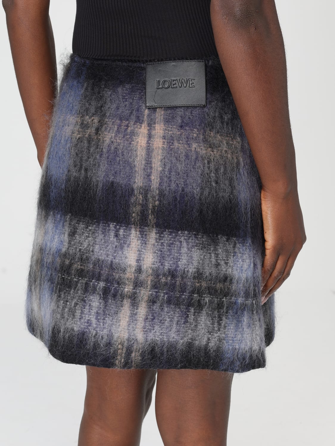 LOEWE FALDA: Falda mujer Loewe, Azul Oscuro - Img 5