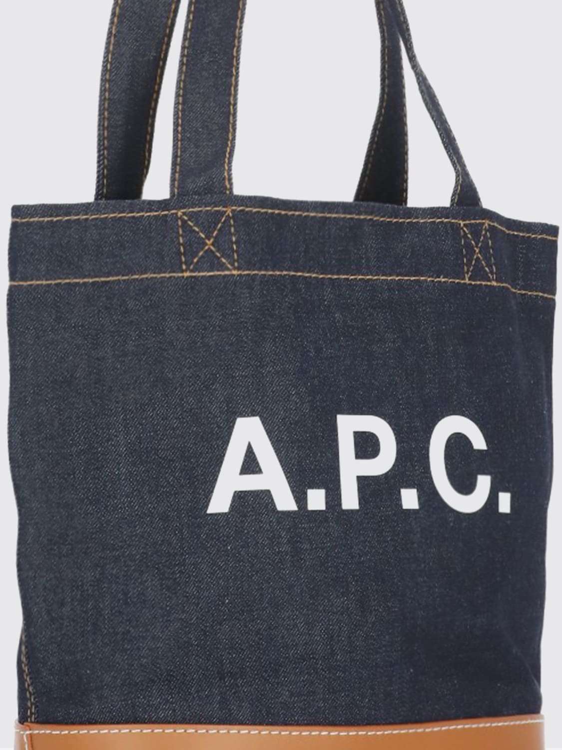 A.P.C. TOTE BAG: Handbag woman A.P.C., Blue - Img 3