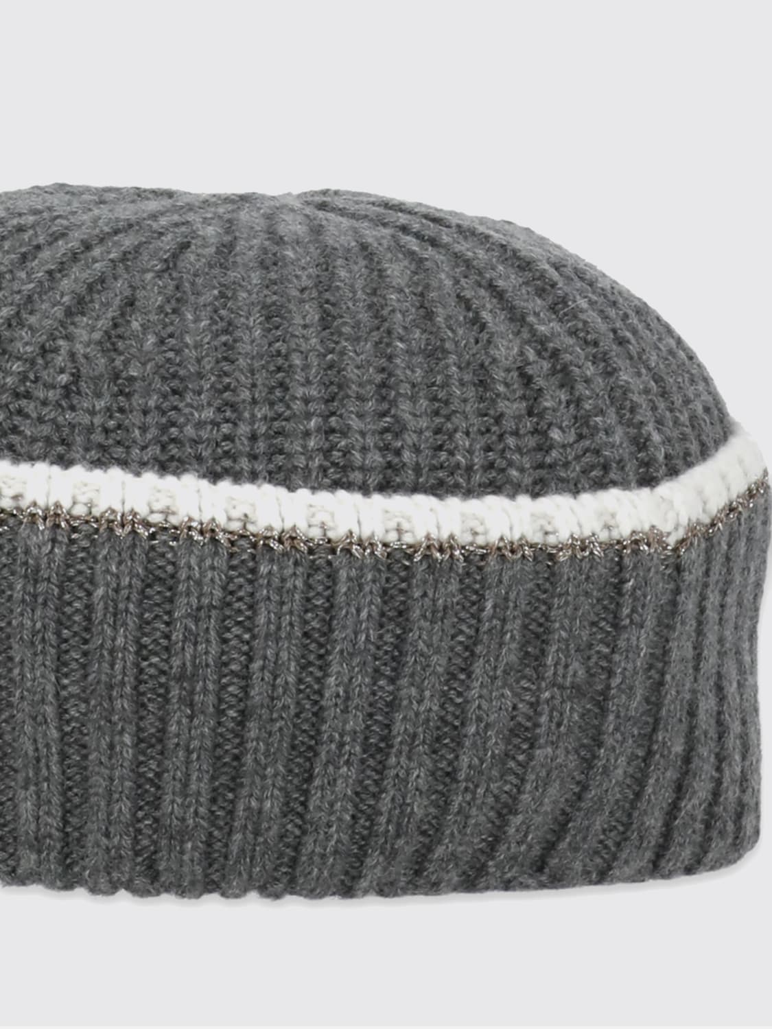 BRUNELLO CUCINELLI HAT: Hat woman Brunello Cucinelli, Grey - Img 3