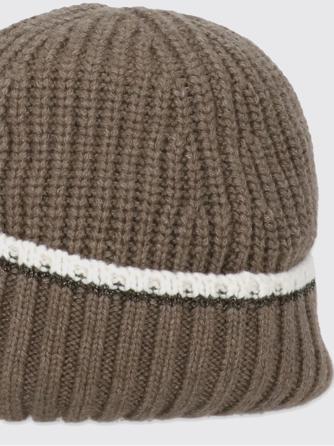 BRUNELLO CUCINELLI HAT: Hat woman Brunello Cucinelli, Brown - Img 3