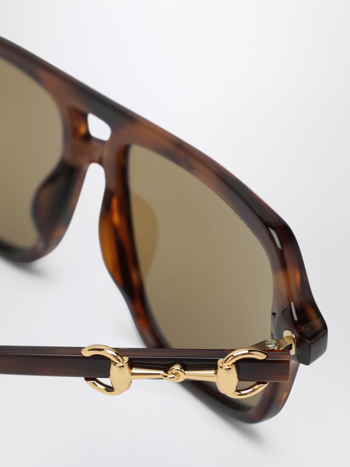 GUCCI OCCHIALI DA SOLE: Occhiali da sole GG2052S Gucci in acetato , Marrone - Img 3