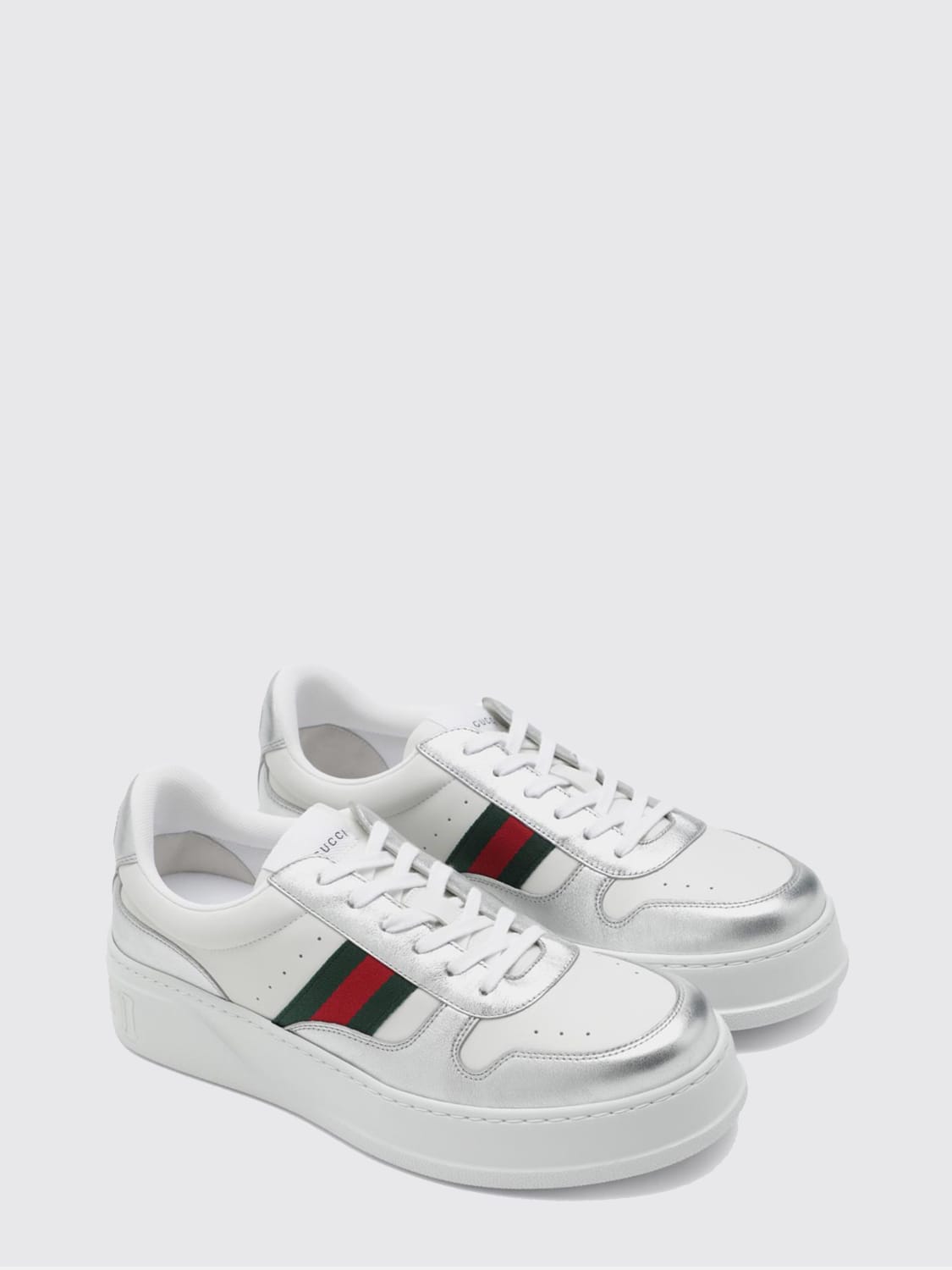 GUCCI SNEAKERS: Sneakers men Gucci, Silver - Img 2