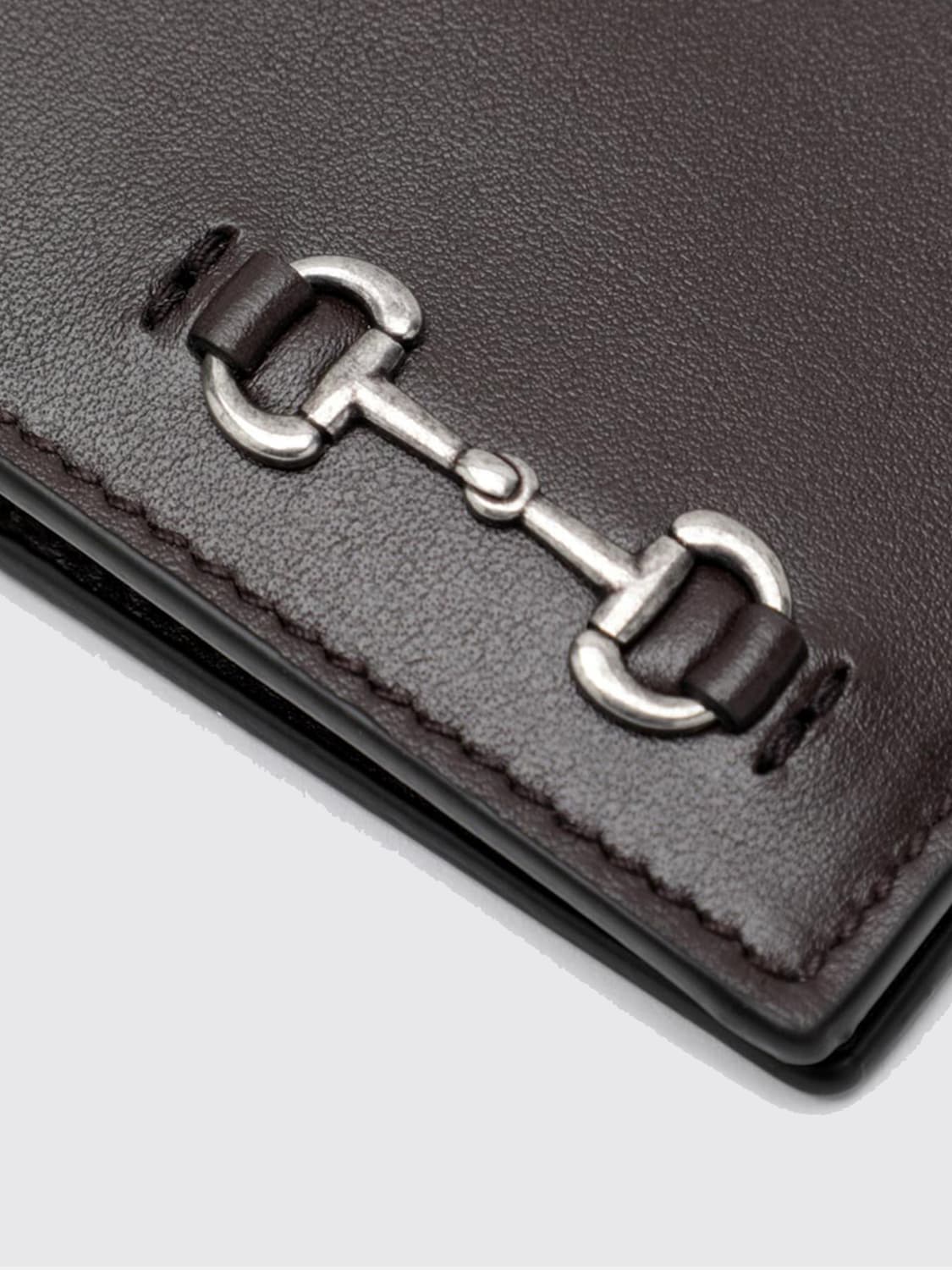 GUCCI WALLET: Wallet men Gucci, Brown - Img 4