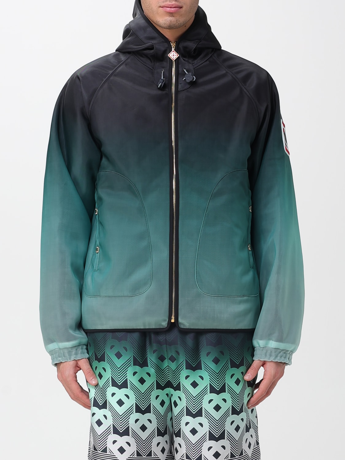 CASABLANCA JACKET: Jacket men Casablanca, Gnawed Blue - Img 1