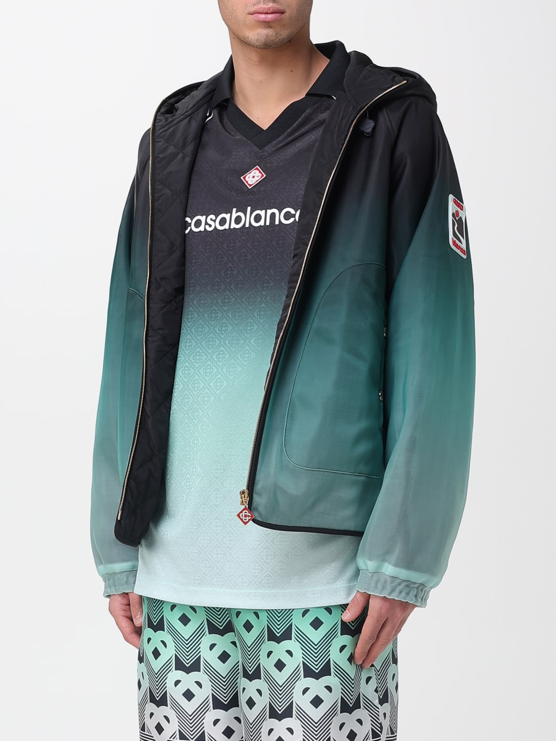 CASABLANCA JACKET: Jacket men Casablanca, Gnawed Blue - Img 3