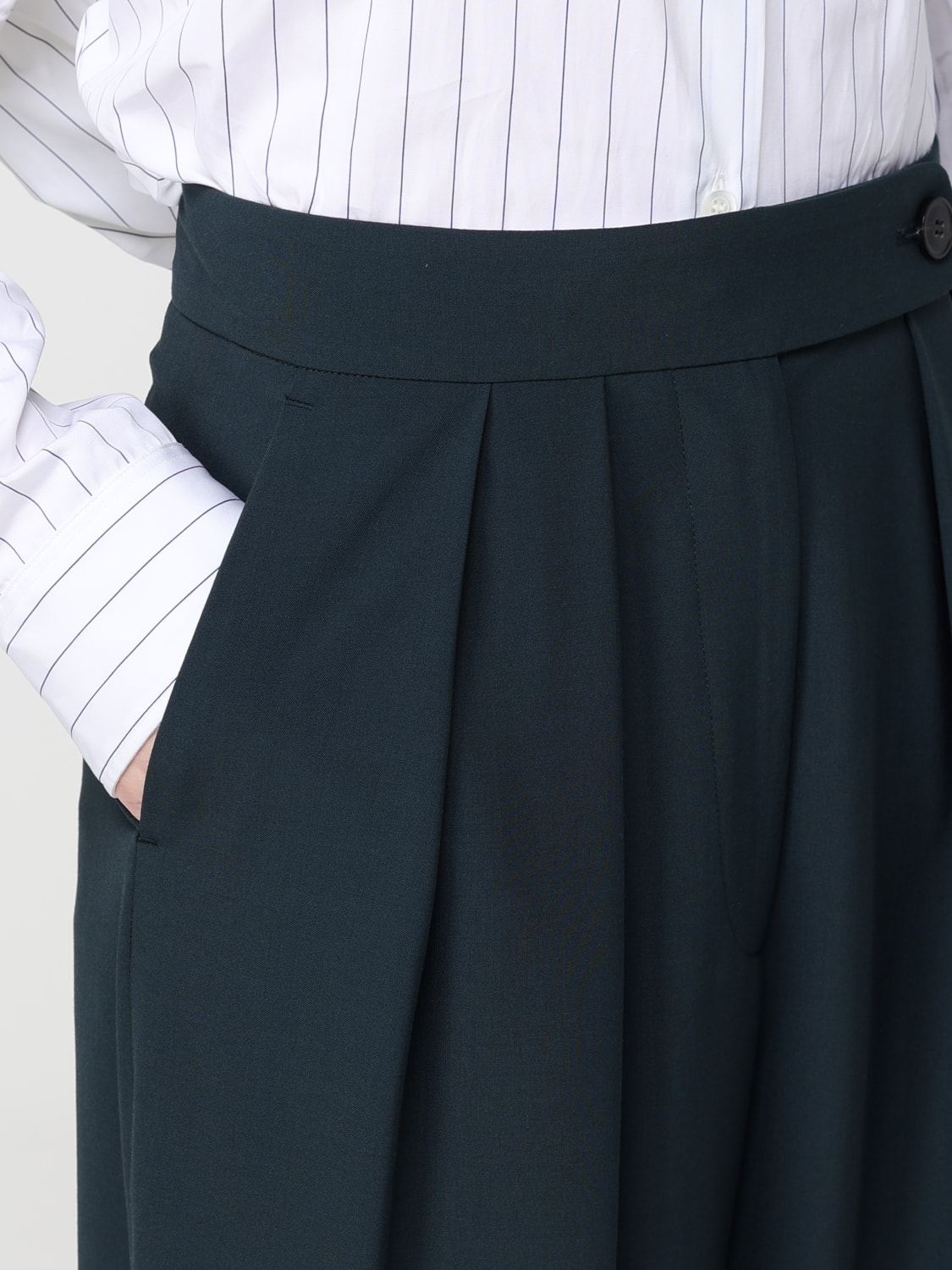 DRIES VAN NOTEN PANTS: Pants woman Dries Van Noten, Green - Img 5