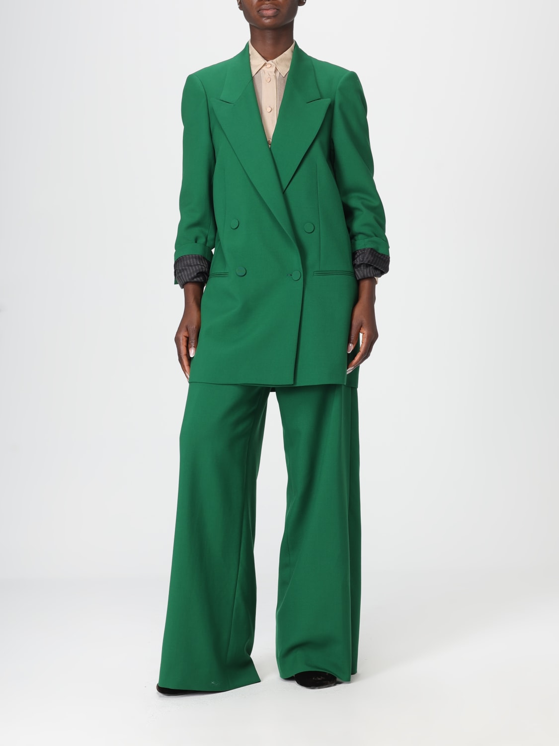 DRIES VAN NOTEN PANTALON: Pantalon femme Dries Van Noten, Vert - Img 2