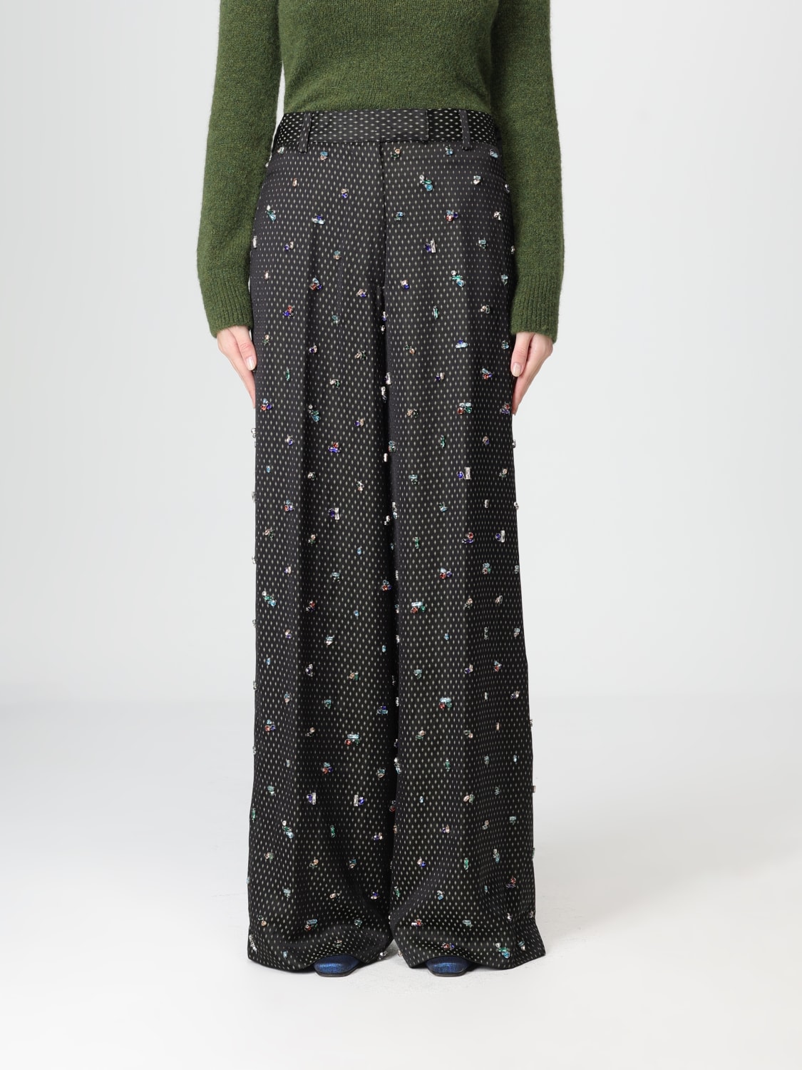 DRIES VAN NOTEN PANTS: Pants woman Dries Van Noten, Black - Img 1