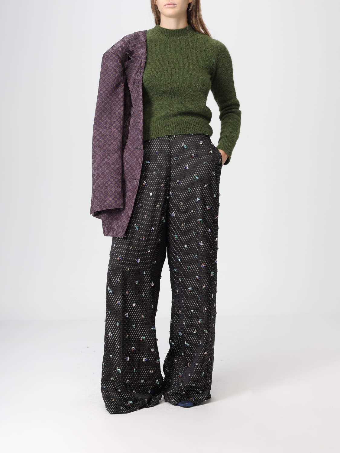 DRIES VAN NOTEN PANTS: Pants woman Dries Van Noten, Black - Img 2