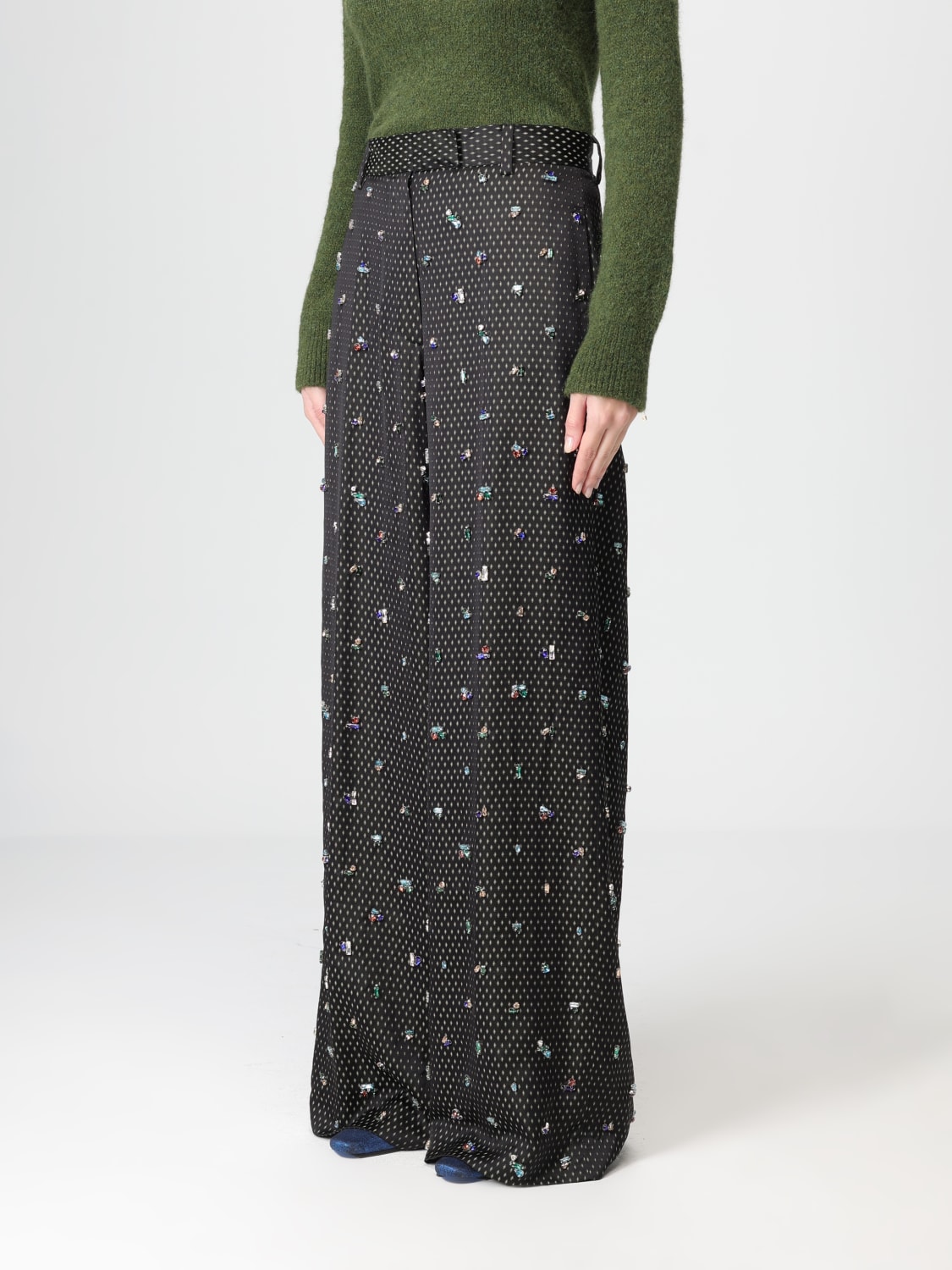 DRIES VAN NOTEN PANTS: Pants woman Dries Van Noten, Black - Img 4