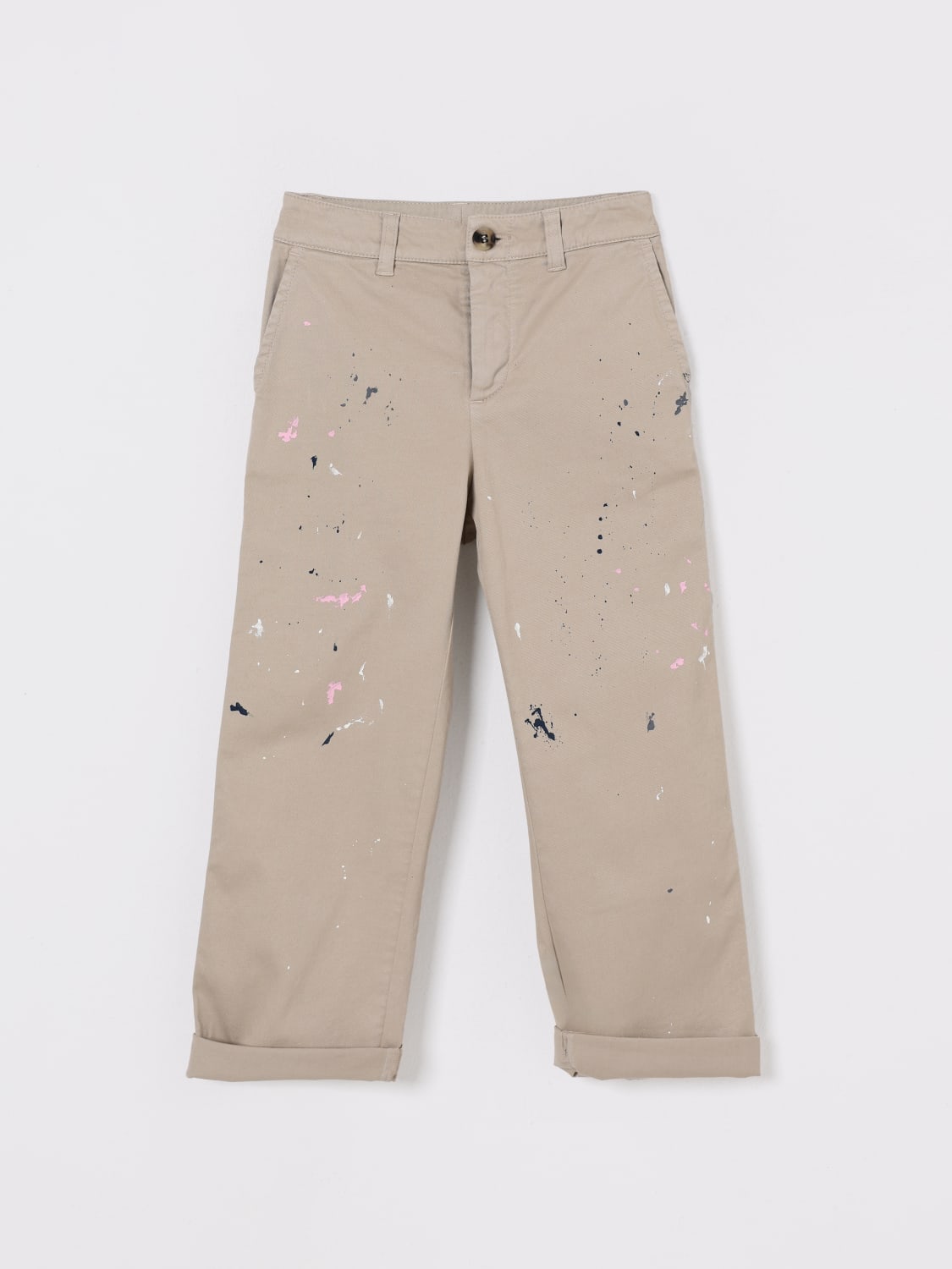 GOLDEN GOOSE PANTALONES: Pantalones niños Golden Goose, Beige - Img 1