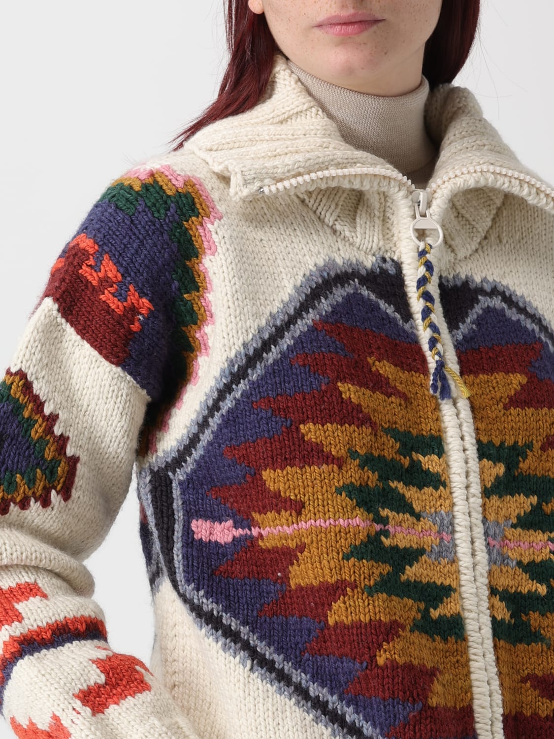 FRANTIC PULLOVER: Strickjacke damen Frantic, Beige - Img 4