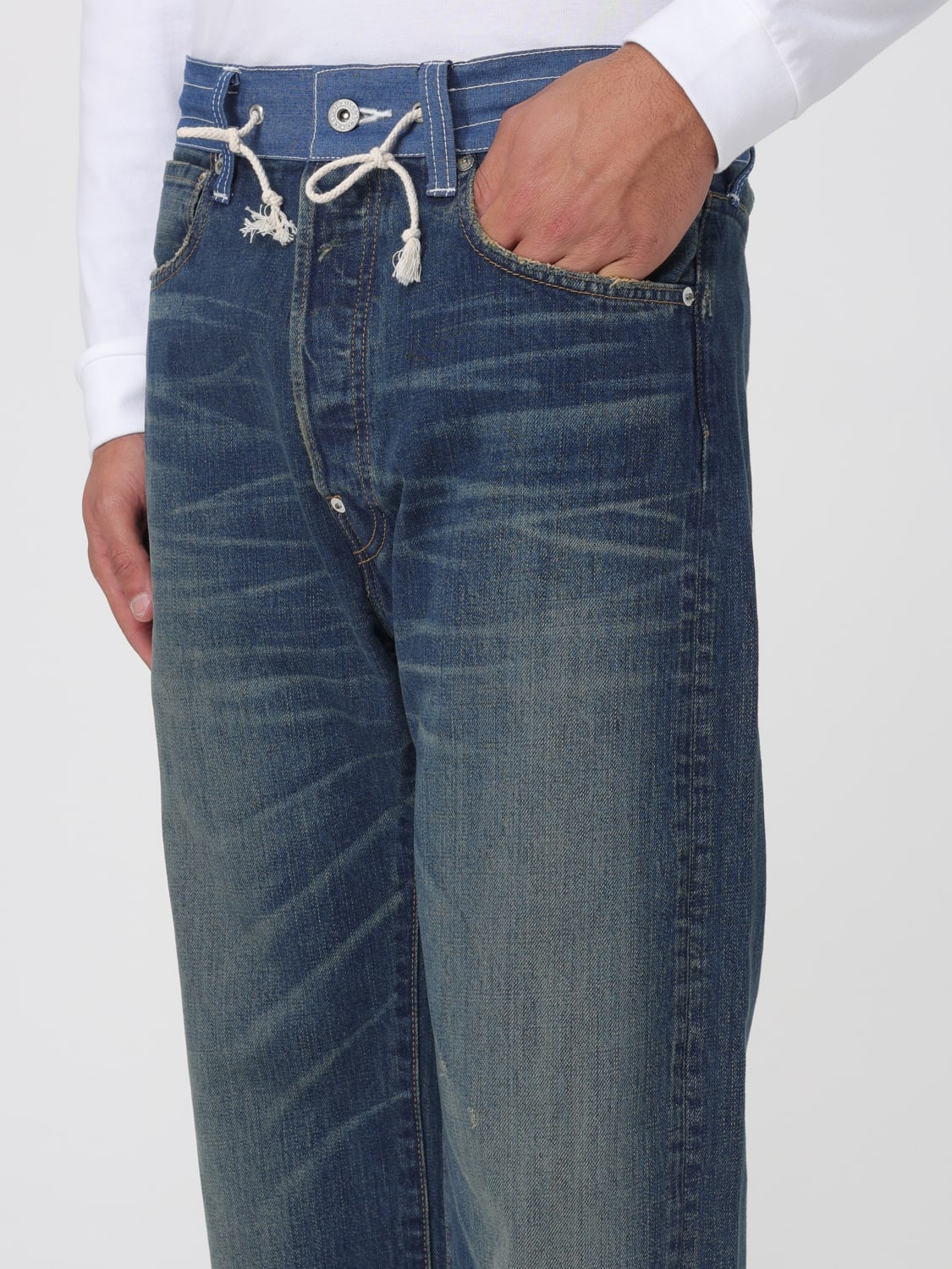 JUNYA WATANABE X LEVI'S ДЖИНСЫ: Брюки Мужское Junya Watanabe, Синий - Img 3