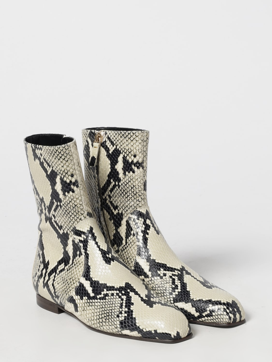 KHAITE BOOTS: Flat ankle boot woman Khaite, Beige - Img 2