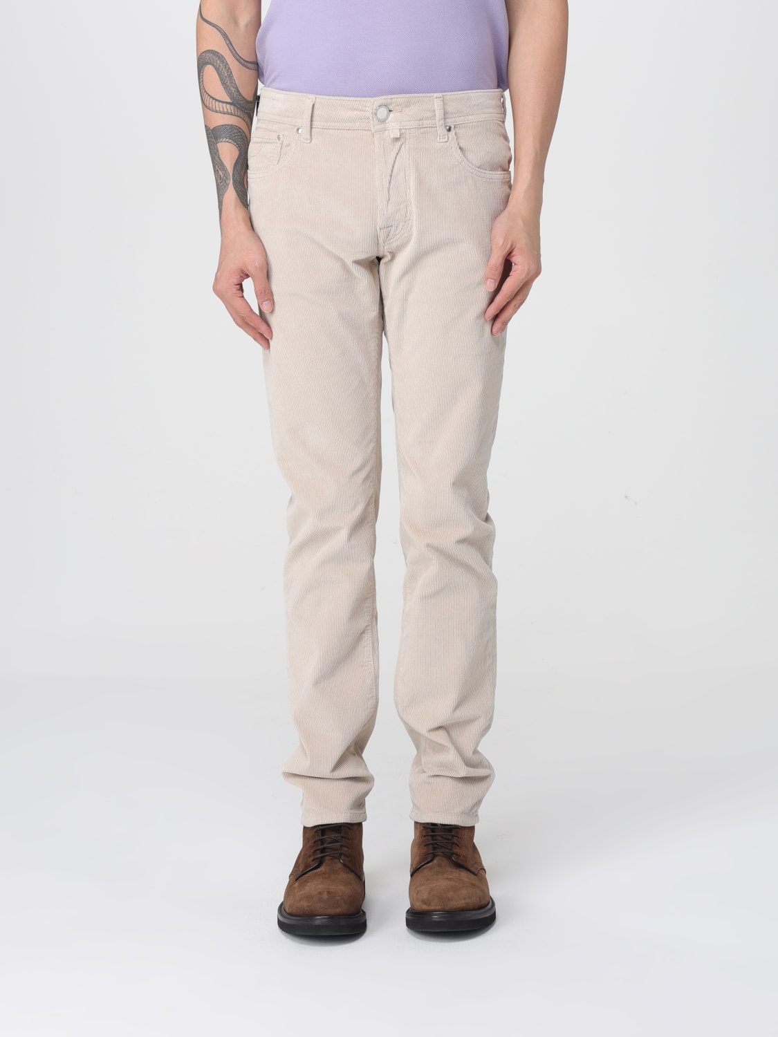 JACOB COHEN PANTS: Jacob Cohen Bard courdoroy pants, Grey - Img 1