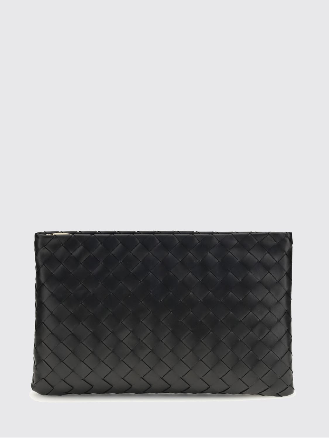BOTTEGA VENETA CLUTCH: Clutch Medium Bottega Veneta in pelle intrecciata, Nero - Img 1