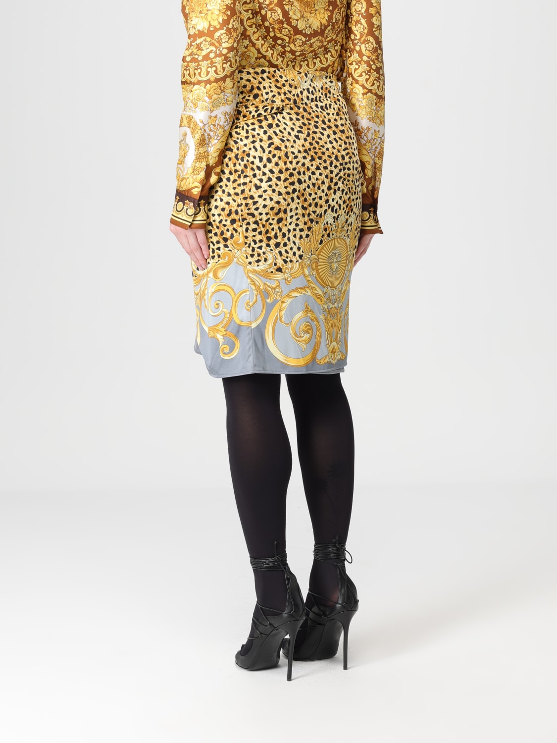 VERSACE SKIRT: Skirt woman Versace, Grey - Img 3